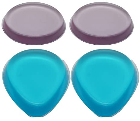 Silicone Makeup Sponges 4PCs, Washable Premium Quality Gel Foundation Makeup and Puff, Beauty Blender Make Up Sponges for Foundation Cream Contour or Concealer