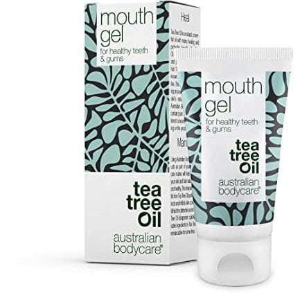 Mouth Gel for healthy teeth, gums and tongue - 50ml | Oral Gel with natural Tea Tree Oil against bacteria | Irritated and Tender Gums Relief | 100% Vegan