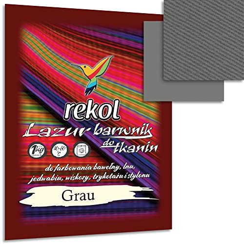 Wohnkult 18 g Textilfarbe Lazur Stofffarbe Färben Nachfärben 15 Auswahl (Grau)