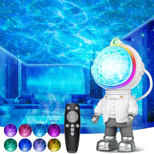 Seklin Star Projector Galaxy Night Light - Nebula Starlight Projectors for Bedroom Starry Lamp with Remote Control Bluetooth Ocean Wave Light for Home Room