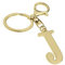 Suweibuke Edelstahl Gold Buchstabe A-Z Schlüsselanhänger für Damen Herren, Initiale Buchstabe Anhänger mit Schlüsselring, Charms für Schlüsselrucksack Tasche, Gold-J, Durchschnittliche Größe