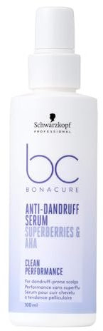 Schwarzkopf Professional Bonacure Anti Dandruff Serum Hair Serum For Dandruff Prone Scalps Superfood Complex Superberries AHA Eliminates Visible Dandruff Flakes Vegan pH Balanced Formula 100 ml