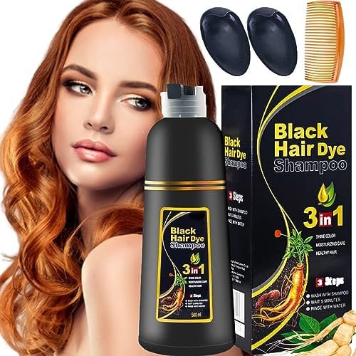 Donubiiu Chao Canas Shampoo Super Bonita, Super Bonita Chao Canas Y Tratamiento, Black Hair Dye Shampoo 3 in 1, Herbal Hair Dye Shampoo 3 In 1, Hair Dye Shampoo for Women and Men (Coffee)