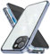 STARRYNOVA Privacy Case Compatible with iPhone 15 Plus, Front and Back Metal Magnetic Case, 360 Degree Protection with Anti-Peep Glass - Blue