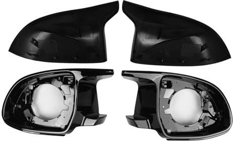 Shkalacar 4 teiliges Auto Rückspiegel Abdeckungs Ersatz für BM X3 G01 X4 G02 X5 G05 X6 G06 X7 G07 X3M F97 X4M F98 X5M F95 04, Außenspiegel Abdeckungen OEM: 51168097351 51168071003 51168097352