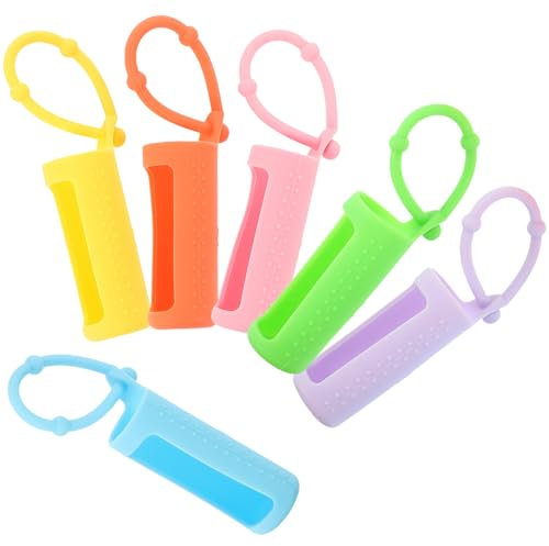 Ipetboom 6st Rollflaschenhülle Essentiell Tropfen Flaschenetui Panda-stirnband Tragetasche Für Ätherisches Öl Parfümhalter Aufbewahrungstaschenhalter Beschützer Für Schutzhülle Ball Reisen