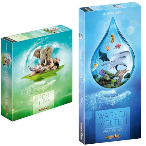 Feuerland Spiele 31012 Arche Nova, Ab 14 Jahren, Large & 31029 Arche Nova: Wasserwelten