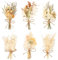 LAUMOE 6 Pcs Fleurs Séchées, Fleur Séchée Bouquet de Fleurs Séchées Fleurs Sechees Vrac Fleur Sechees Decoration pour Scrapbooking Bougie Bricolage Résine Époxy Floral Fabrication (Style 3)