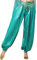 winying Bauchtanz für Frauen Satin Pumphose Bauchtanz Haremshose Tanzen Tribal Arabisch Hose Halloween Thema Partei Rolle Kostüm EIN Pfauenblau Einheitsgröße