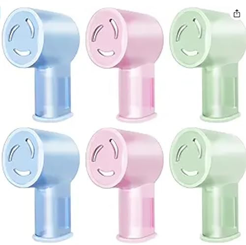 THISONG Diese Zahnbürstendeckel Passen auf Oral B Ersatzköpfe/iO Zahnbürstenköpfe/Oral B Elektrische Zahnbürstenköpfe und Sind Geeignet für Reisen und zu Hause (Bunt 6er Pack)