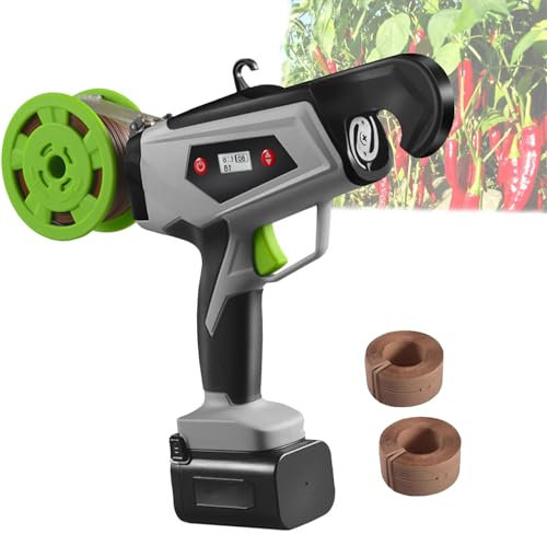 Spdazzleburst Vineyard Tying Machine, Electric Plant Vine Tying Machine, Gardening Tape tool Tapener Gun for Vegetable Grape Tomato Cucumber Pepper and Flower, Electric Plant Tie