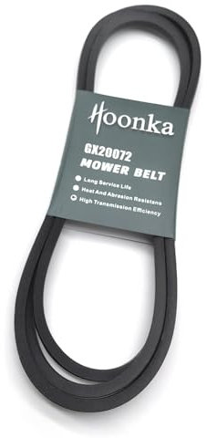 HOONKA GX20072 Courroie de pont de tondeuse (1/2 x 104) pour tondeuse John Deere LA100 LA105