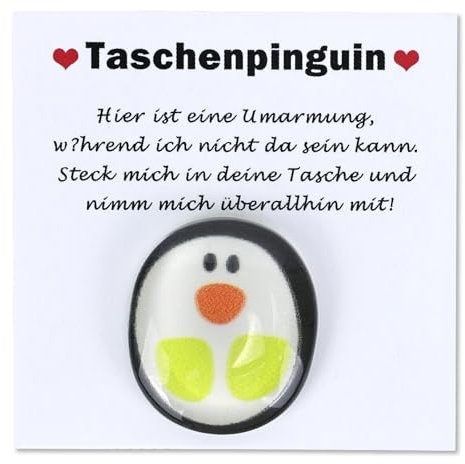 GADITIEK Pocket Hug - Mini Tier Taschen Umarmungs Pinguin und 24 Stück Kleber Grußkarte Kleine Trost Aufmunterung Gute Besserung Umarmung Pinguin Anti Stress Geschenke