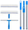 ASelected 2 In 1 Fensterputzer Set Fenster Putzen Fensterreiniger mit Teleskopstiel (130 cm) Fensterputzer Fenster Abzieher Wischer für Glas Fenster Putzen Dusche und Glastür Reinigung