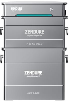 Zendure Solarflow AIO Pro 1200, Batterie et Micro-onduleur Tout-en-Un, 2 880Wh, Entrée Solaire 1 800W, HUB Intégré(Unité de Contrôle Intelligente), Capacité Max 6 720 kWh, Plug&Play
