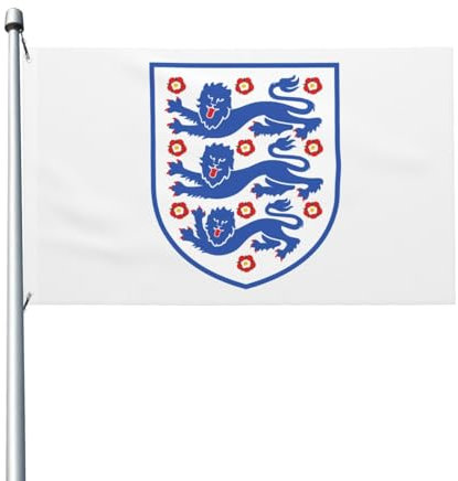 Bandera Balcón Reino Unido Inglaterra Emblema León Real Fuerte Banderin Impresión Banners Para Fiestas Hogar Eventos 90X150cm