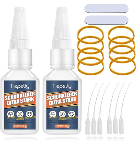 Colla per scarpe extra forte, impermeabile, 60 g, colla per suola, per scarpe da ginnastica, stivali, sandali, pelle, borse, tacchi alti e molto altro (60 g)