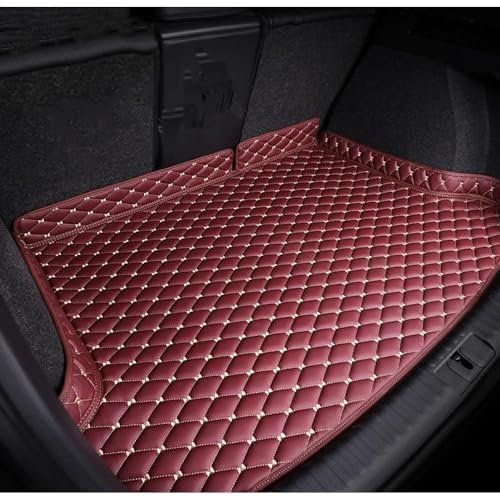 QSLLLY Coche Estera Maletero para BMW X1 2009-2015 E84,Tronco Bandeja Alfombra Protector Cuero Alfombrillas Maletero AntiarañAzo Interiores Accesorios,F