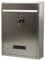 YCYRF Buzón de Acero Inoxidable con Cerradura, Buzon Paquetes Exterior Grandes para Montaje en Pared, Uso en Hogares, Apartamentos, Oficinas, Plateado, 26x9x35cm