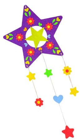 Uitndvyte Traumfänger-Bastelsets für Kinder, inklusive Filzaufkleber, buntes Ornament, handgefertigte Kits für kreative Kunstprojekte