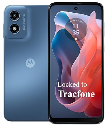 Tracfone Motorola Moto g Play 2024 [Activation Promotion] Locked to Tracfone, 64GB, Includes 1500Min/1500Txt/1500MB, 365 Days Service Plan, 6.5 90Hz Display, 50MP Camera, Storage 4GB RAM