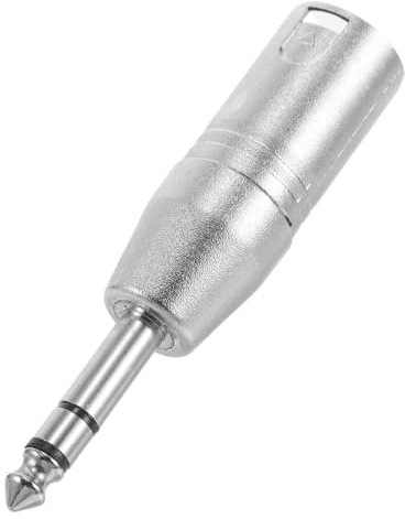 Cabilock Metallener 6,35-mm Trs zu Xlr Adapter für Mikrofon und Mixer | Dreipoliges Design, 1/4-trs Stereoanschluss, für Audio Setup, Professionelle Anwendungen