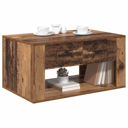 vidaXL Couchtisch Altholz 80 x 50 x 40 cm Holzwerkstoff