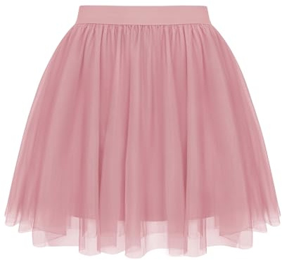 Lovasy Gonna Tulle Donna Corta Gonne in Tulle Curvy Multistrato Gonne Tutu a Strati Gonna in Rete Elegante per Carnevale Halloween Natale Party Prom