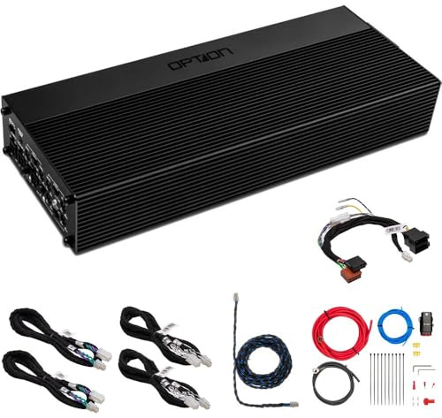 OPTION Amplificatore AIR-D6 a 6 canali – Amplificatore di potenza Mono Classe D – 6 x 95/150 WRMS (2/4 Ohm) – 3 x 300 WRMS (4 Ohm) – High Level In – incluso telecomando a livello – Kit di collegamento