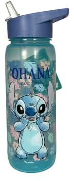 My sweety pop | Kids Stitch Water Bottle 500ml | Blue Lilo and Stitch Water Bottle | Durable BPA-Free Plastic | Ideal for School Sports and Outings Disney | Children's Hydration Accessory