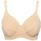 SIèLEI, Reggiseno Francese con Ferretto, Realizzato in Microfibra Compatta e Contenitiva, Coppe Foderate in Cotone, Spalline Regolabili, Designed in Italy, Color Skin, Taglia 5D