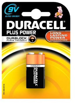 Duracell Plus Power MN1604 Battery 9 V Block (1 PC) for Remote Control/High Durability Hörmann HSM4 40 MHZ