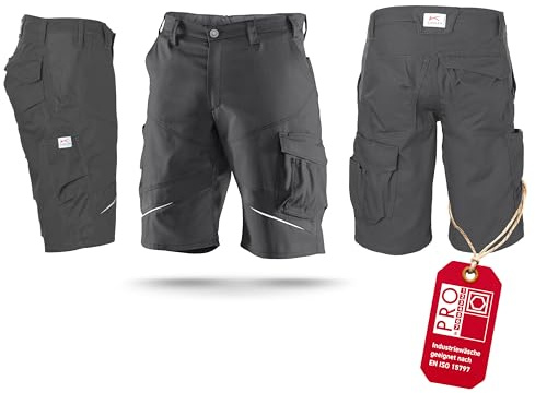 KÜBLER Workwear | KÜBLER ACTIVIQ Arbeitsshorts | Anthrazit | Größe 50