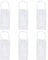 6 Pack Ice Bag Wine Cooler for Champagne Beer Red Wine Bottle Leakproof Wine Chiller Portable Clear PVC Wine Cold Bag with Carry Handle, Gel Carrier for Party Outdoor