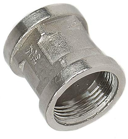 Intero manicotto filettato filettatura interna in acciaio inox 1/2'IG su 1/2'IG (Muffe5)