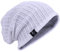 VECRY Herren Slouchy Mütze Strickmützen Rasta Skull Cap Sommer Winter Sackmütze , M, Gerippt Weiß