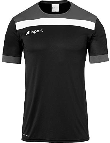 uhlsport Herren Offense 23 Trikot, schwarz/Anthra/Weiß, XL