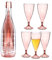 5 Pcs Stackable Champagne Glasses Set,Reusable Unbreakable Wine Flutes with Bottle Container,Shatterproof Elegant Transparent Stemmed Goblet Barware,Perfect for Party,Wedding,Birthday