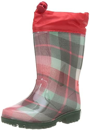 Tuc Tuc Botas DE Agua Cuadros Niña Rojas Highlands FW21, Stivali in Gomma, Rosso, 26 EU