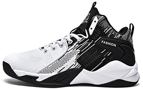 Fashion Modern WORLDLYDA Herren Mode High Top Basketball Schuhe Atmungsaktiv Casual Walk Athletic Basketball Sneakers für Damen und Herren (SNK02,41)