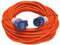 Leisurewize - Heavy Duty 230v Caravan Site Extension Lead, Bright Orange - Camping Mains Hook Up Cable (10 Metre)
