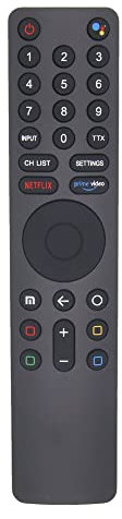 MYHGRC Mando a distancia por voz Bluetooth para Xiaomi MI TV con Voice Google Assistant, XMRM-010 Reemplazo Mando a distancia para Mi TV Asistente para MI TV P1, Q1, 4S, 4A, Q1E Mi Box S/4X