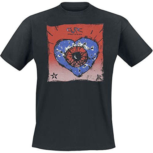Générique The Cure Friday I'm in Love Homme T-Shirt Manches Courtes Noir L 100% Coton Regular/Coupe Standard