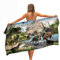 Ulticool Mikrofaser Handtuch - Dinosaurier T-Rex - 160 x 80 cm - Leicht Reisehandtuch Schnelltrocknend Badetuch Strandhandtuch Saunatuch Microfaser Microfiber - für Reise Fitness Sport Strand