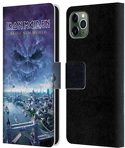 Head Case Designs Officially Licensed Iron Maiden Brave New World Album Covers Leather Wallet Case Compatible With Apple iPhone 11 Pro Max