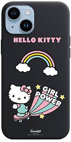 Personalaizer Original Case Compatible with iPhone 14 Plus Black with Hello Kitty Girl Power Design