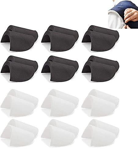 12 Paar Schaumschwamm Schulterpolster Nähen Set-in Schulterpolster Für Frauen Männer Jacke Blazer T-Shirt Kleidungskleidung Accessoires