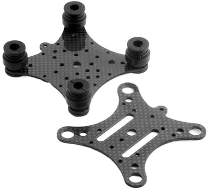 VLIZO FPV Kohlefaser-Antivibrationsplatte und Gummikugeln, kompatibel mit Phantom 1 2 Gimbal Mount Quadcopter