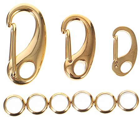 BCOATH 3Stücke Haustier Markenclip mit Ringen Leichtgewichtige Clips für Hundemarken Geschirre Schlüsselanhänger und