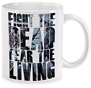 Urban Backwoods Fight The Dead Fear The Living Tasse Avec Slogan Tasse à Café
